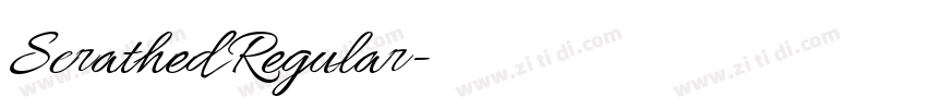 Scrathed Regular字体转换 Scrathed Regular字体转换
